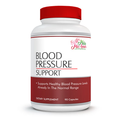 Blood pressure support | Helps Normalize Blood Pressure Naturally with Whole Food Extracts, Vitamins, Minerals, Herbs | Made in USA | 90 Capsules