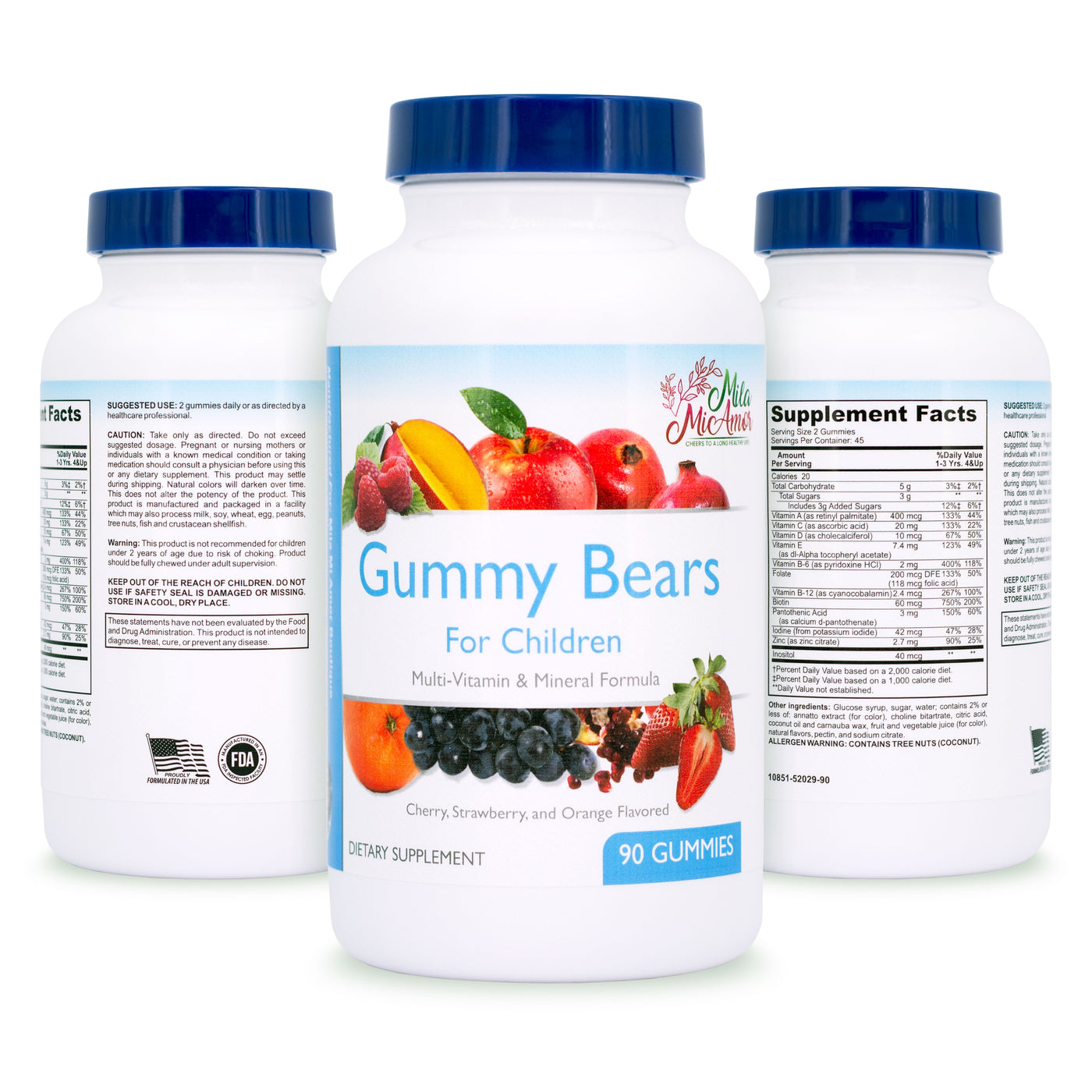 Multi-Vitamin Gummy Bears for Children