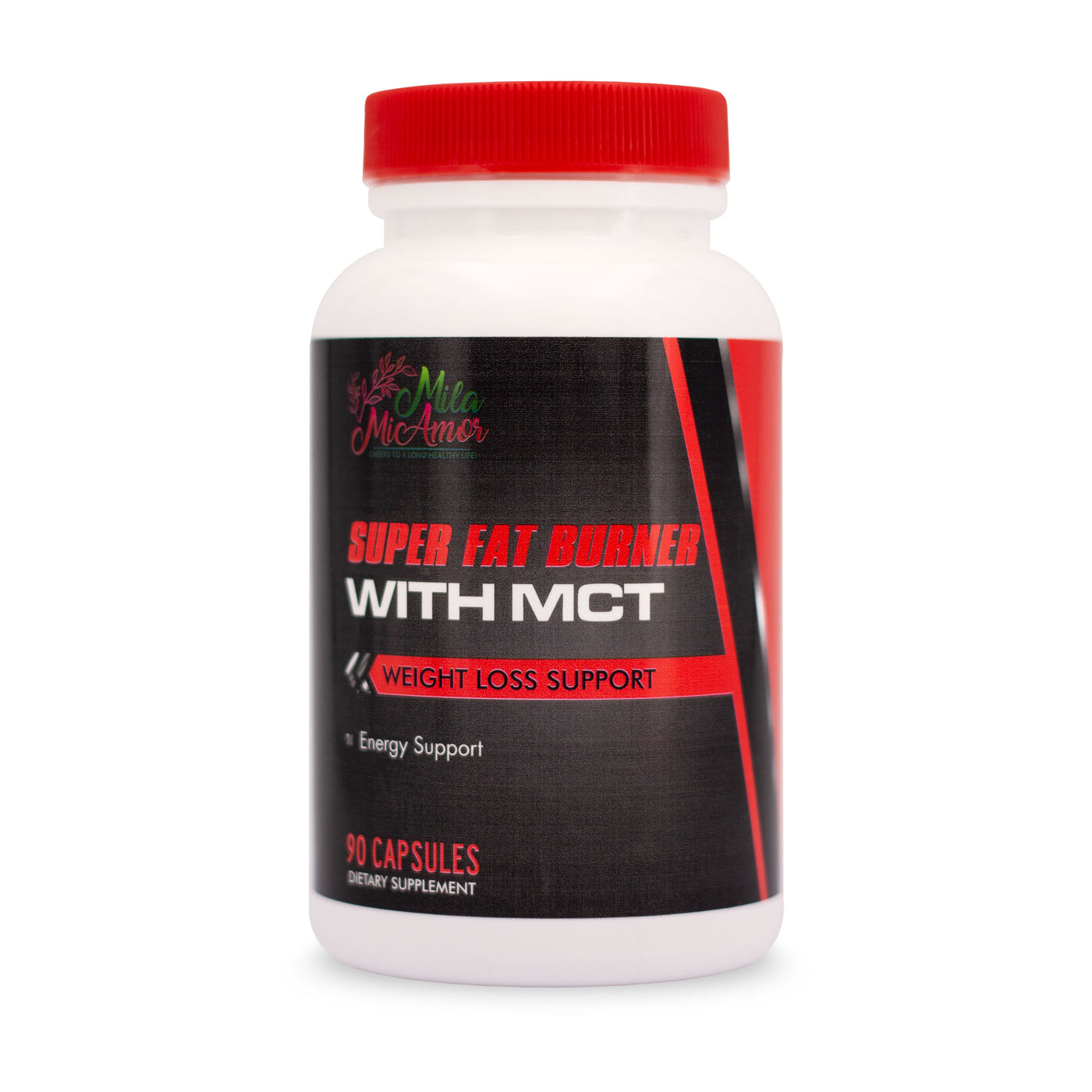 Energize Burn | Caffeine Free | MCT and Garcinia Cambogia Supplements | Fat Burner and Energy Booster | Made in USA