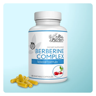 Berberine Complex HCL 500mg | Special Formula with Melon Fruit and Banaba Leaf | Non-GMO | 60 Capsules