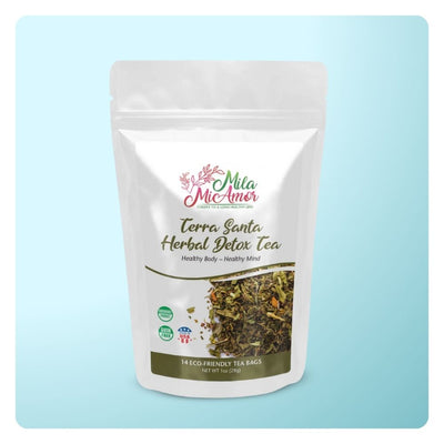Terra Santa Cleansing Tea | Herbal Blend | Digestive Support | Made in the USA | 14 Tea Bags