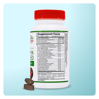 Terma cobertizo quemador de grasa | Suplemento para bajar de peso con Garcinia Cambogia, quitosano y yerba Mate | No GMO | 60 tabletas