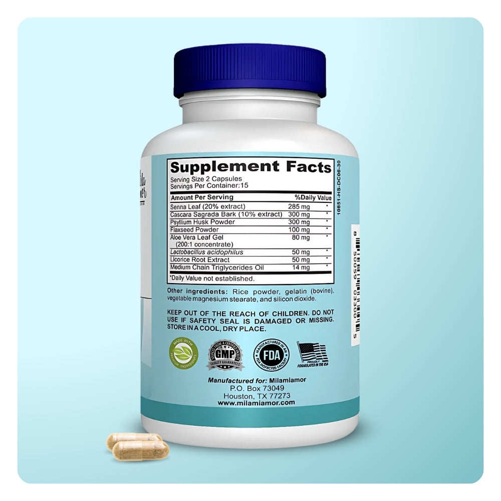 15 Day Cleanse​​​ | Gut & Colon Support Capsules – MilaMiamor