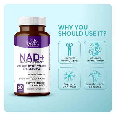 The EternaWell Kit | NAD+ Cellular Energy & Anti-Aging Supplement | 15 Day Cleanse Gut Support | Berberine Complex Healthy Body Support