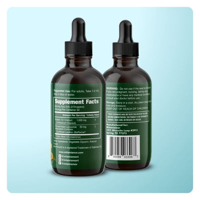 Mullein Drops for Lungs | Mullein Leaf Extract Supplement | Lung & Bronchial Cleanse for Smokers | Respiratory Health Support | Made in USA | 2 floz