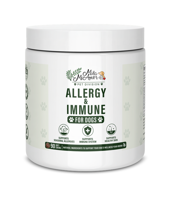 Allergy & Immune Soft Chews for Dogs – Seasonal Allergy, Immune System & Healthy Skin Support – Natural Ingredients – 90 Soft Chews
