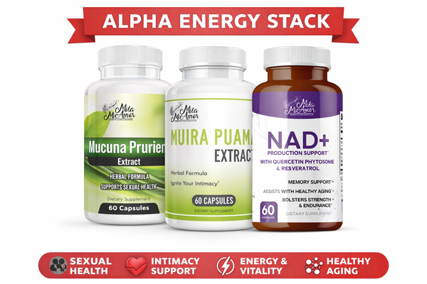 Alpha Energy Stack | Mucuna Pruriens Extract, Muira Puama Extract, NAD+ | Drive, Vitality & Performance Support