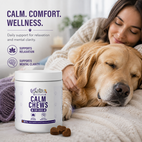 Calm Chews for Dogs – Calming & Relaxation Support – Supports Mental Clarity – Natural Ingredients – Daily Wellness Soft Chews – 90 Count