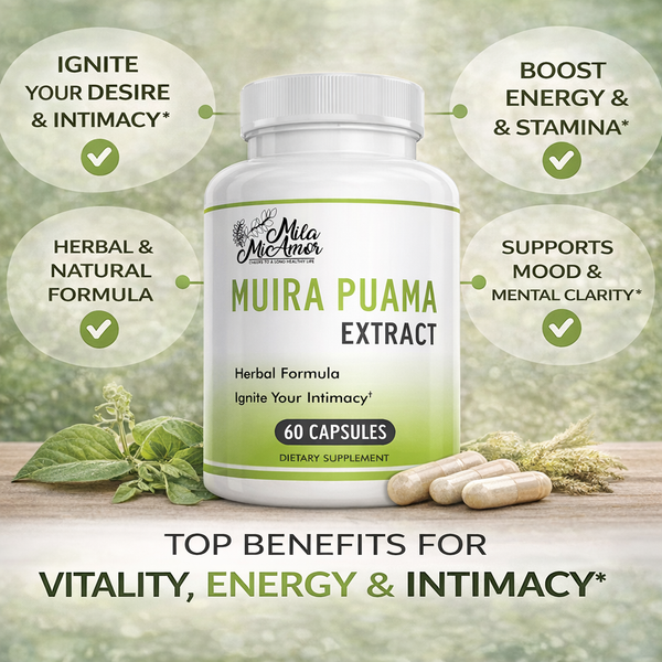 Muira Puama Extract | Natural Support for Vitality, Energy & Intimacy | 60 Capsules