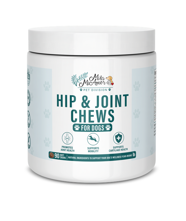 Hip & Joint Chews for Dogs – Joint Health, Mobility & Cartilage Support – Natural Ingredients – Daily Wellness Soft Chews – 90 Count