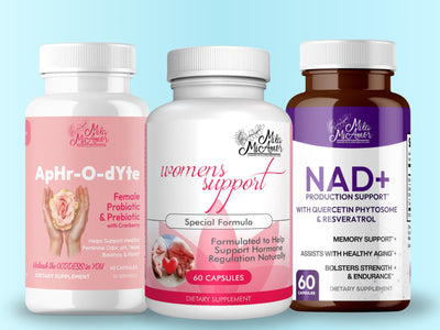 Femme Signature Collection | NAD+ Cellular Energy & Anti-Aging Supplement | Women's Support Hormone Regulator | ApHr-O-dYte Female Probiotic & Prebiotic with Cranberry