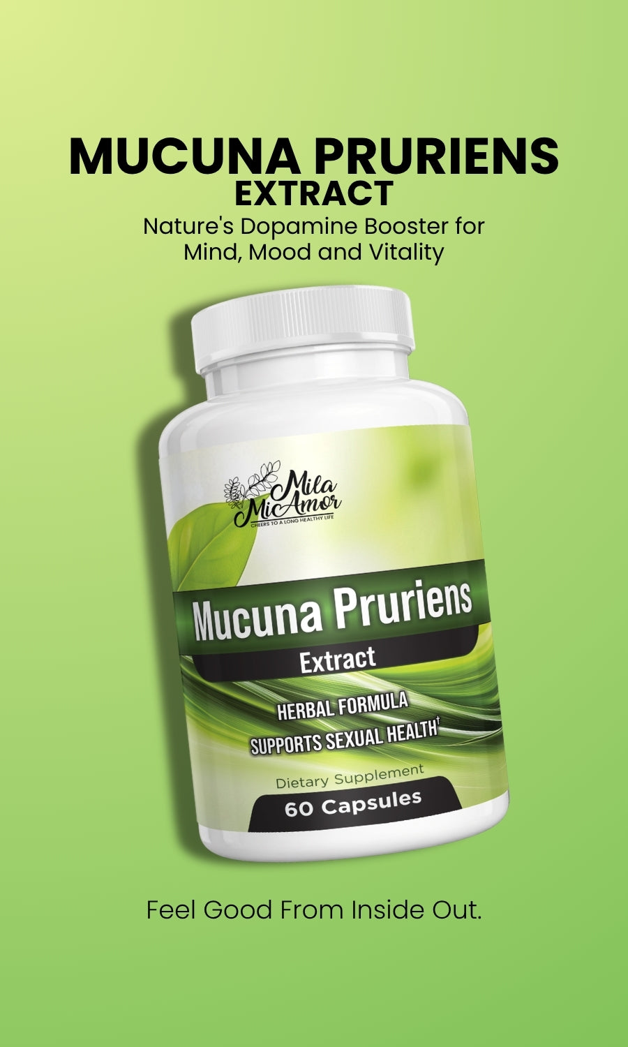 MUCOREA クリーンフォーム 120g Mucuna Pruriens L-DOPA | Mood, Energy & Vitality Support – MilaMiamor