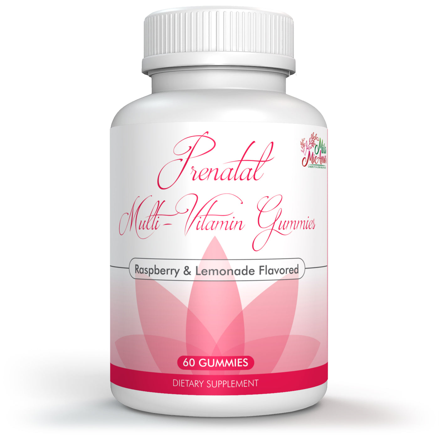 Prenatal Multivitamin Gummies | Raspberry-Lemonade Flavor | Multivitamins, DHA, Folic Acid, Zinc | Made in USA | 60 Gummies