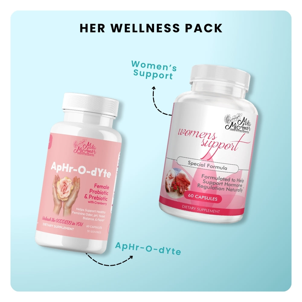 Her Wellness Pack | ApHr-O-dYte Female Probiotic & Prebiotic + Women's Support