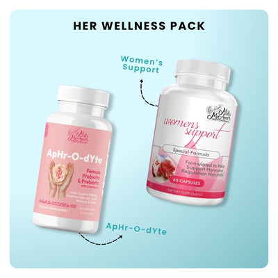 Her Wellness Pack | ApHr-O-dYte Female Probiotic & Prebiotic + Women's Support