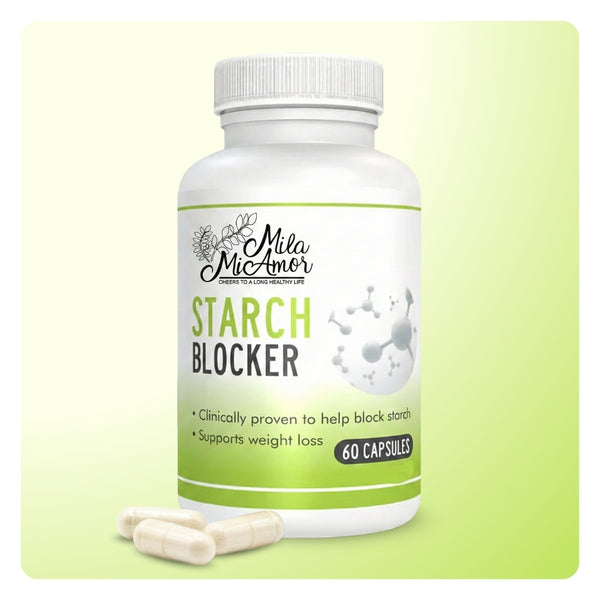 Starch Blocker | Caffeine Free | White Kidney Bean Extract | Metabolism Support | 60 capsules