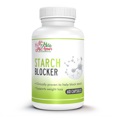 Starch Blocker | Caffeine Free | White Kidney Bean Extract | Metabolism and Weight Loss Support | 60 capsules