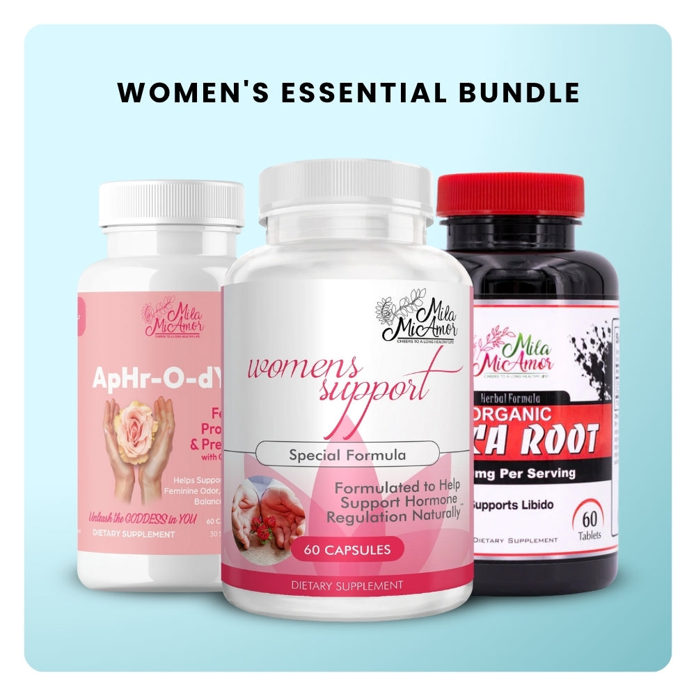 Women's Essential Bundle - Maca Root, Women's Support, ApHr-O-dYte