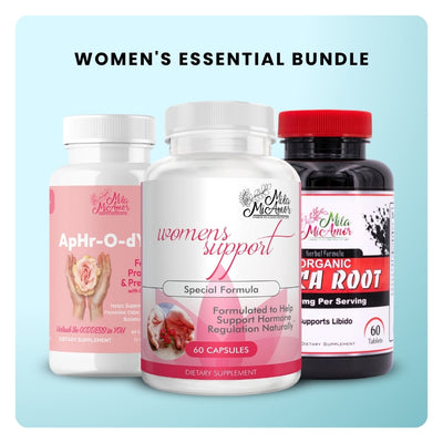 Women's Essential Bundle - Maca Root, Women's Support, ApHr-O-dYte
