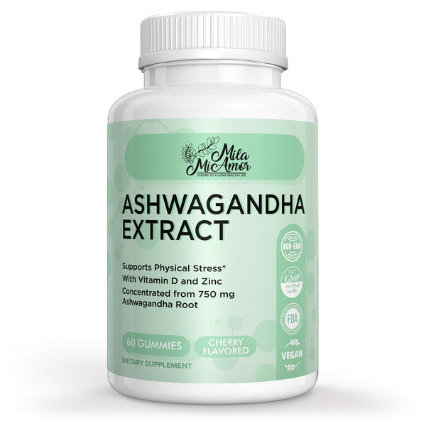 Ashwagandha Extract Gummies | Stress Support, Balanced Energy & Daily Wellness | 60 Gummies