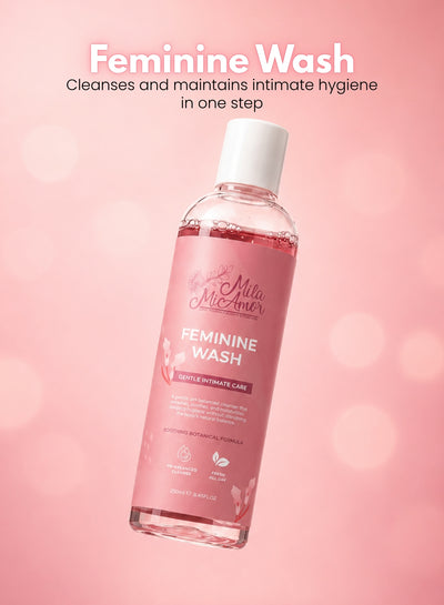 Feminine Wash – pH Balanced Intimate Cleanser with Aloe, Argan & Coconut Oils – Gentle Daily Hygiene Wash for Freshness & Odor Control – Soothing Botanical Formula, Paraben & Soap Free – 250ml / 8.45 fl oz