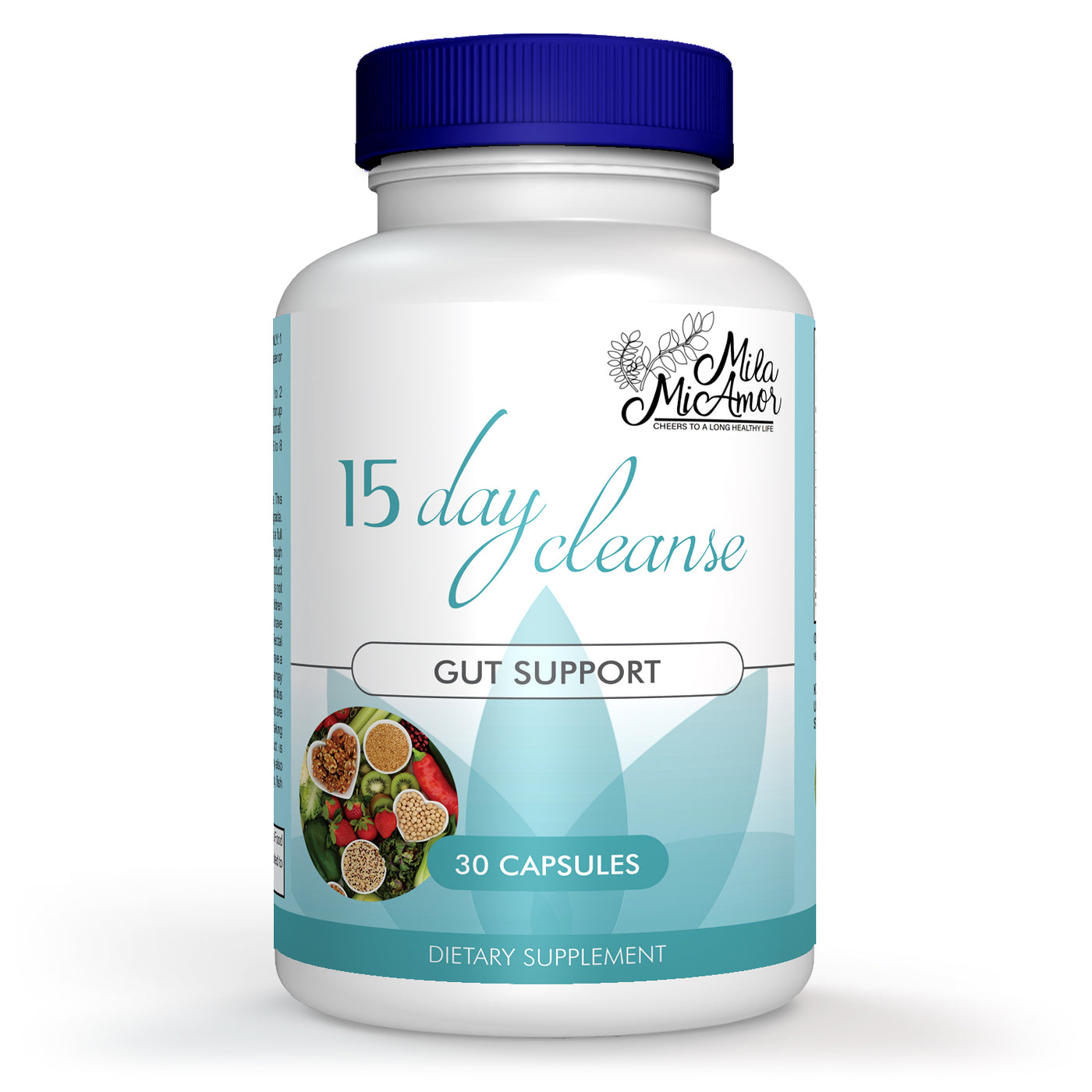 15-day cleanse - Gut and Colon Support | Caffeine Free | Advanced Formula with Senna, Cascara Sagrada, & Psyllium Husk | Non-GMO | Made in USA | 30 capsules