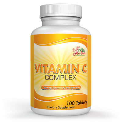 Vitamin C Complex with Additional Nutrients to Support Well-being | Immune Support, Collagen Synthesis, Antioxidant Power | Made in USA | 1000 mg Vitamin C - 100 Tablets
