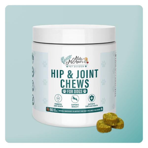Hip & Joint Chews for Dogs – Joint Health, Mobility & Cartilage Support – Natural Ingredients – Daily Wellness Soft Chews – 90 Count