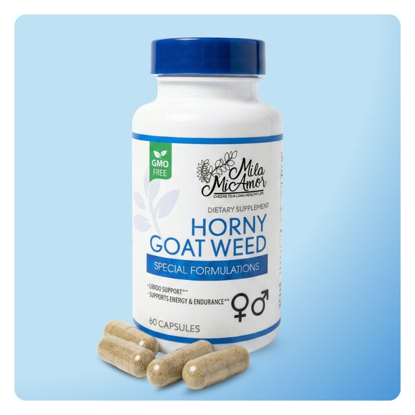 Looking to buy a Horny Goat Weed supplement? These capsules are a special formula for supporting Libido, Blood Circulation, Low Stamina, and Joint & Back Pain. 