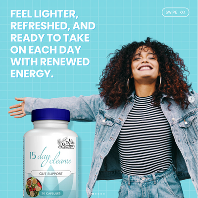 The EternaWell Kit | NAD+ Cellular Energy & Anti-Aging Supplement | 15 Day Cleanse Gut Support | Berberine Complex Healthy Body Support
