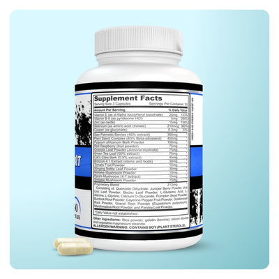 Soporte de próstata | Beta-sitosterol (450 mg), Saw Palmetto (500 mg) para soporte urinario | Suplemento para hombres | 90 cápsulas