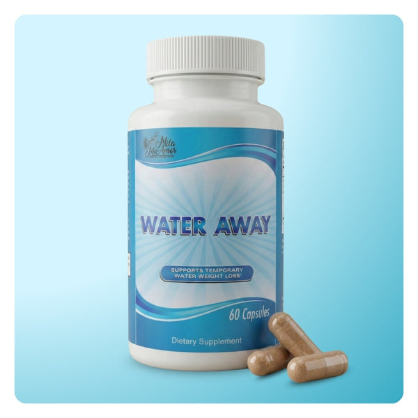 Water Away | Natural Diuretic for Bloating & Water Retention | 60 capsules