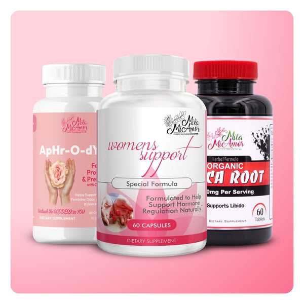 Women's Essential Bundle - Maca Root, Women's Support, ApHr-O-dYte