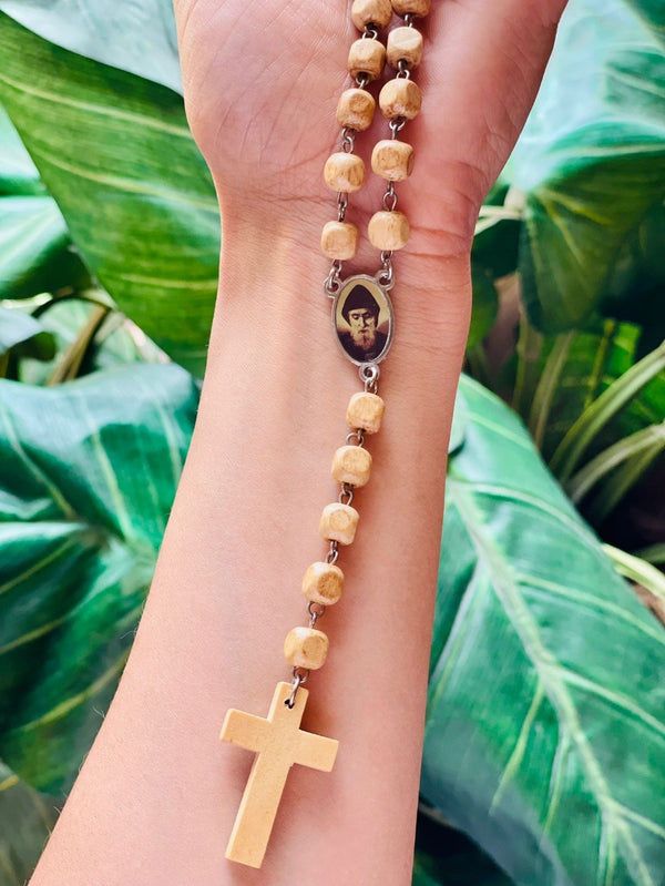 San Charbel Rosary - Light Brown